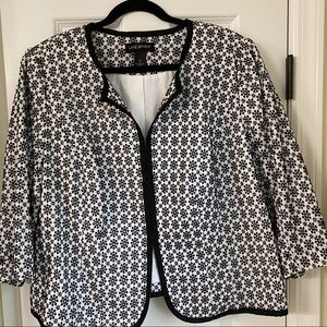 Lane Bryant 3/4 Sleeve Eyelet Jacket 20